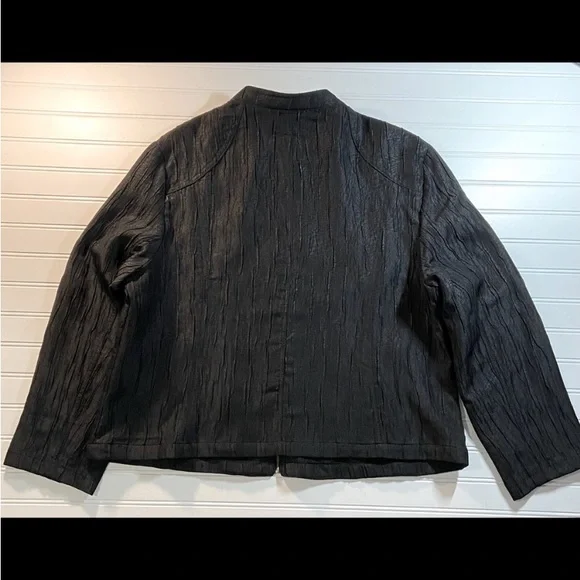 N Touch Ladies Size XL Black Long Sleeve Jacket Zip Front Closure Excellent Cond - Picture 5 of 10